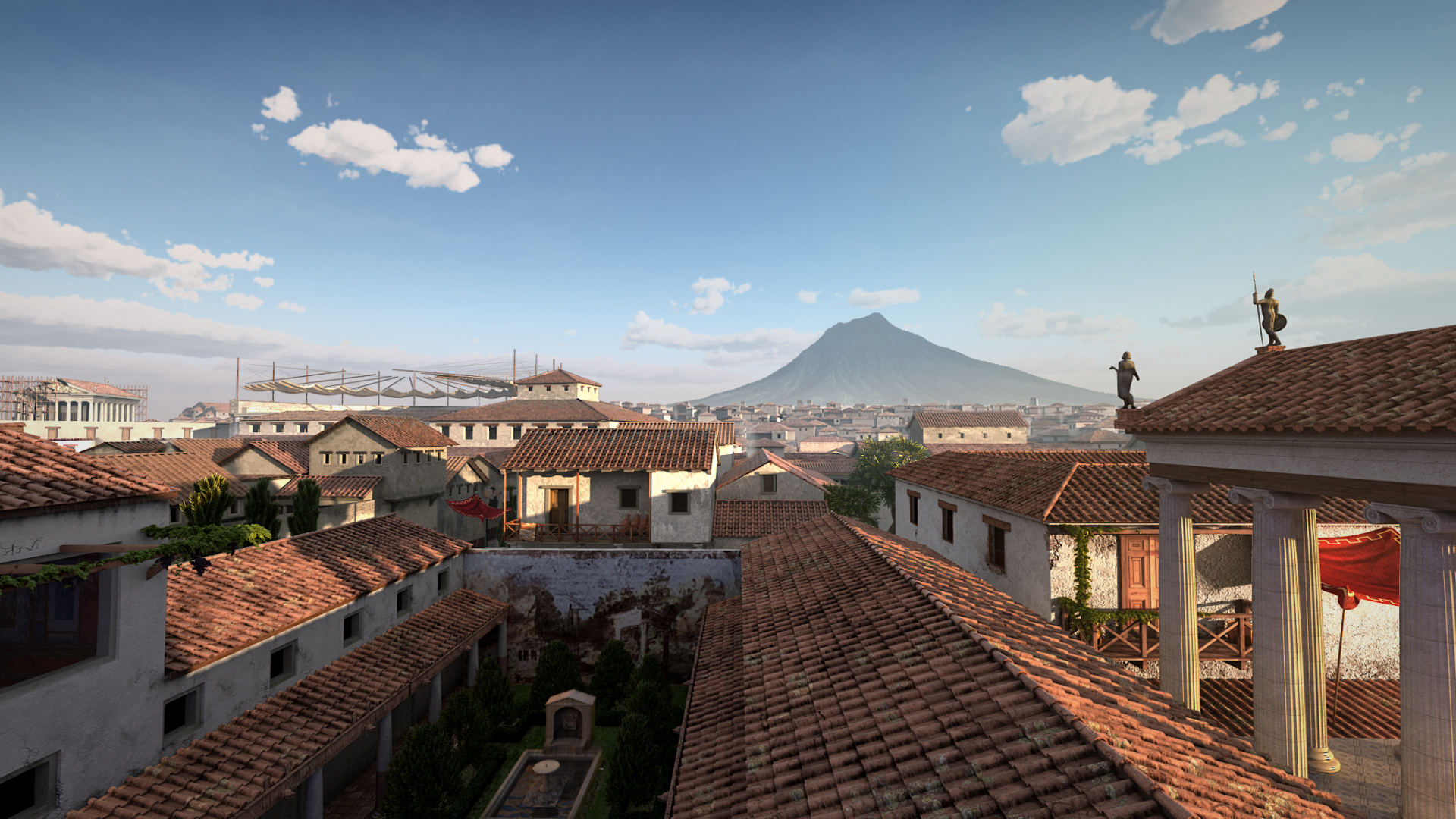 Pompeii Cinematic Image Before the Eruption