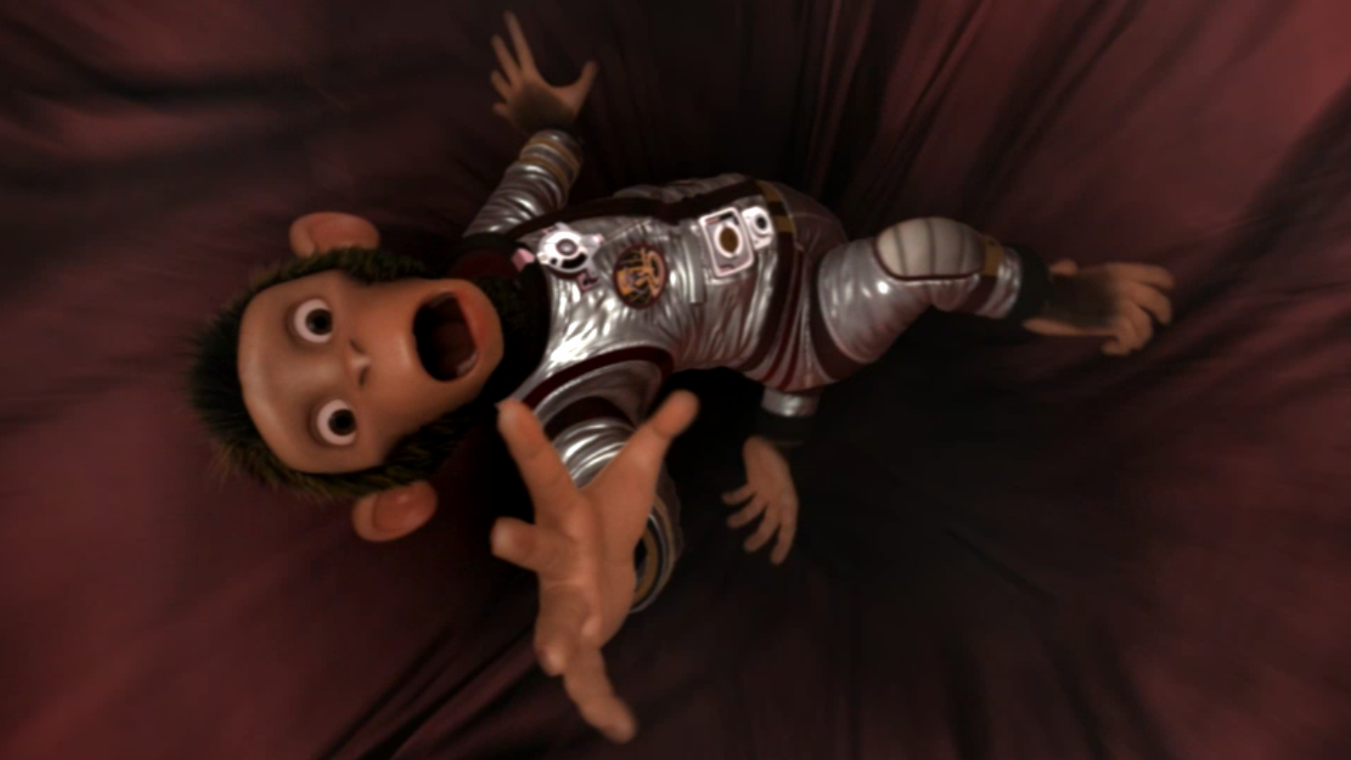 Space Chimps Ham Falling Cinematic Image