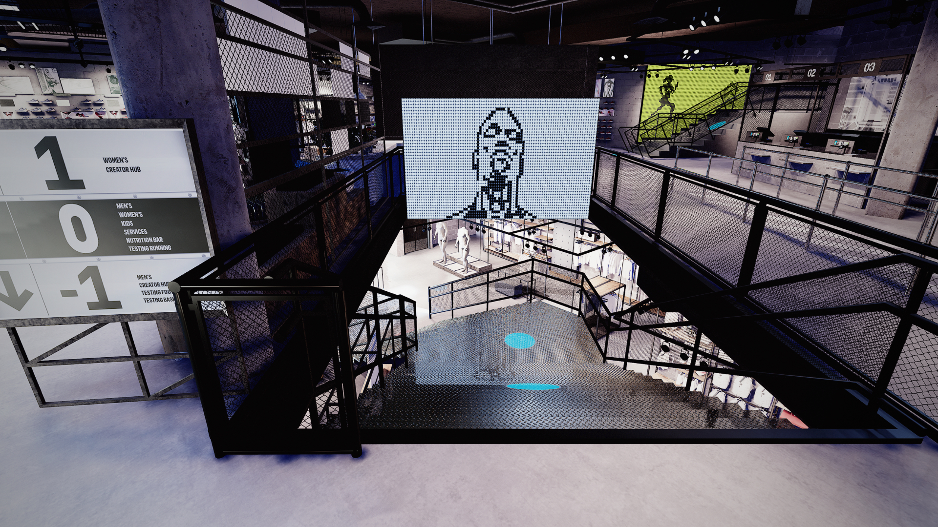 VR Screenshot adidas Paris Stairs