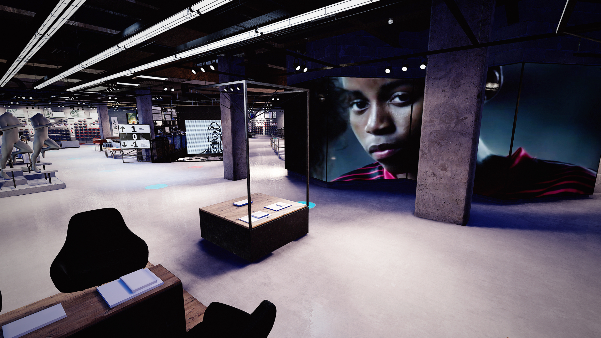 Gepensioneerd Perfect zweep VIRTUAL SHOWROOM: adidas Paris Flagship Store - ZERO ONE | Game Art  Outsourcing